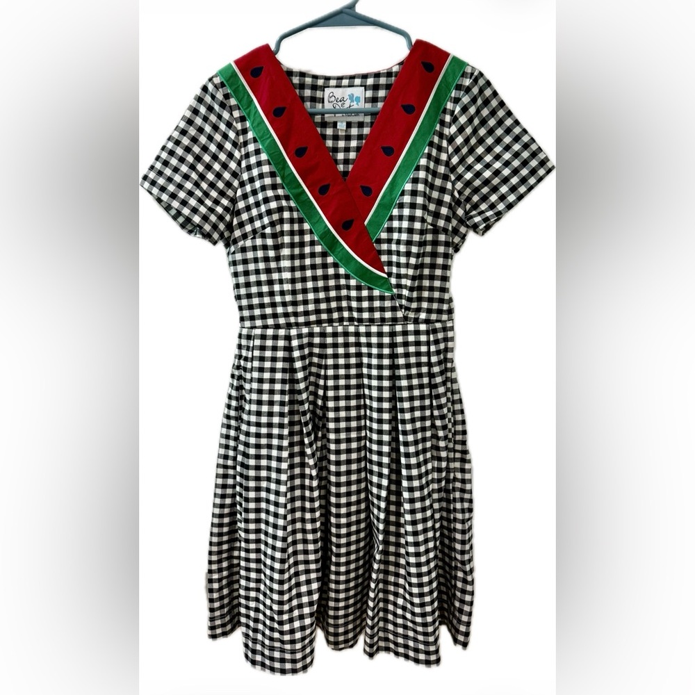 Bea & Dot Modcloth Black and White Checkered Dress